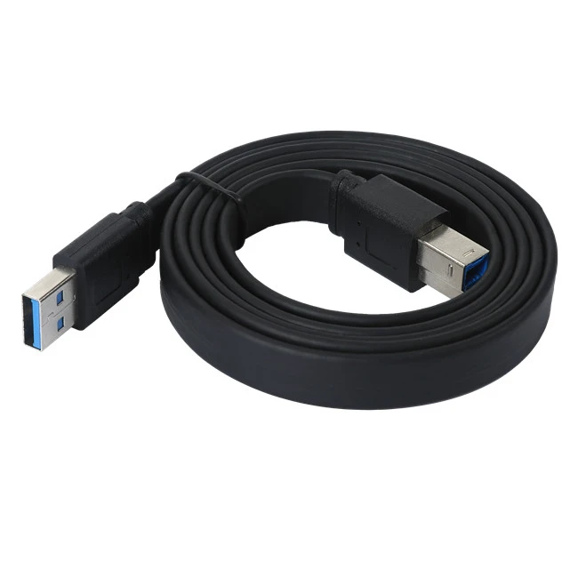 Lapos USB 3.{1}} AM–BM kábel