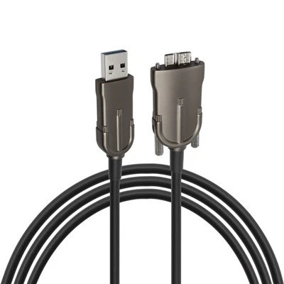USB 3.{1}} A dugótól a Micro B-hez csavaros rögzítéssel