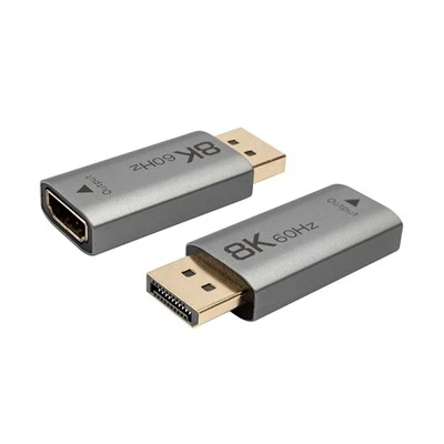 A HDMI aljzat és az aktív DisplayPort apa adapter akár 8K@60Hz-et támogat