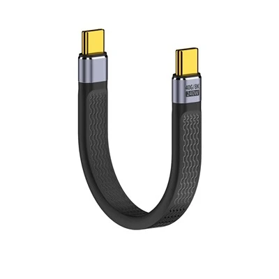 240W usb4.0 c hím - egyenes/szögletes C típusú férfi/női pd gyors töltés rövid kábel